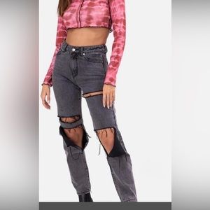 Adika Davis Jeans Straight Leg Ripped